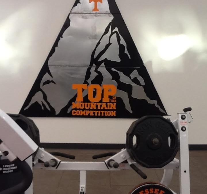 Sign Made for UT football Weight Room